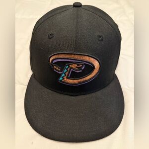 Arizona Diamondbacks New Era World Series 2001 59fifty 7 1/8 black hat 100% wool